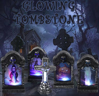 Halloween LED Light Glowing Decoration Tombstone Pumpkin Lights Ornaments Home-LED light Bulbs-Golonzo