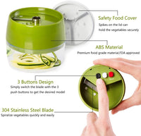 Handheld Spiralizer Vegetable Fruit Slicer-Kitchen Slicers-Golonzo