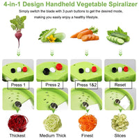 Handheld Spiralizer Vegetable Fruit Slicer-Kitchen Slicers-Golonzo