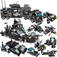 SWAT Team Lego Set Transformer Truck-Toys-Golonzo