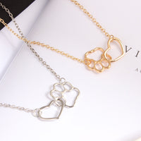 Pet Paw&Heart Necklaces-Necklace-Golonzo