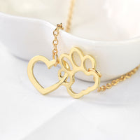 Pet Paw&Heart Necklaces-Necklace-Golonzo