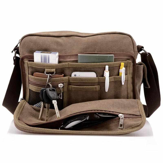 Multifunction Men Casual Travel Canvas Bag-Handbags-Golonzo