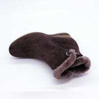 Winter Sheep Suede Women's Shoes - Wool Fur Plush Winter Boots-Women Shoes-Golonzo