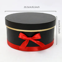 Hug Bucket Round Paper Box +Rose Soap Flower Packing Set-Artificial Flora-Golonzo