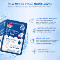 Hyaluronic Acid Moisturizing Facial Mask Sheet-Skin Care-Golonzo