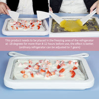 Plain and Cute Ice Cream Roll Maker-Ice Cream Makers-Golonzo