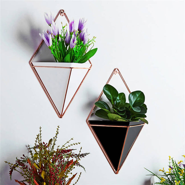 Innovative Hanging Planter Vase Geometric Wall Decor Container Succulent Plants-vase-Golonzo