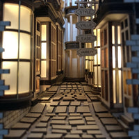 Street Rear Lane Bookcase 3D DIY Wooden Bookshelf-bookcase-Golonzo