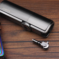 Metal One Triple Torch Lighter Flint Windproof BBQ Jet Gas Cigar Lighter Turbo-Lighters & Matches-Golonzo