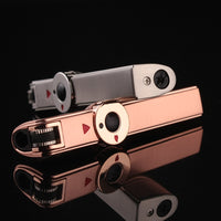 Metal One Triple Torch Lighter Flint Windproof BBQ Jet Gas Cigar Lighter Turbo-Lighters & Matches-Golonzo