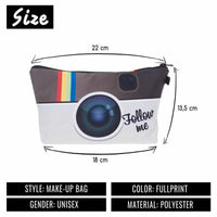 3D Printing Makeup Bags With Multicolor Pattern-Cosmetic & Toiletry Bags-Golonzo