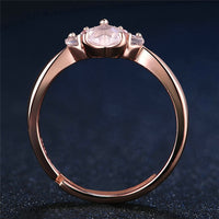 Paw Print Ring - Rose Gold Resizable Rings For Women-ring-Golonzo
