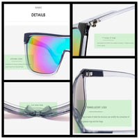 Sports One Piece Shaped Sunglasses - UV400 Sun Glasses With Carrying Case-Sunglasses-Golonzo