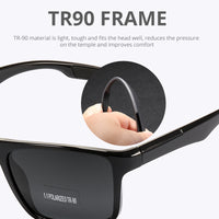 Rectangular Ultra Light Polarized Sunglasses-Sunglasses-Golonzo