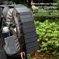 SunPower folding 10W Solar Cells Charger 5V 2.1A USB Output Devices - Portable Solar Panels for Smartphones-Solar Panels-Golonzo