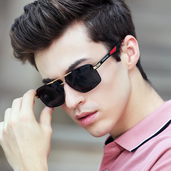 Aluminum Men's Polarized Sunglasses - Brand Design Sunglasses-Sunglasses-Golonzo