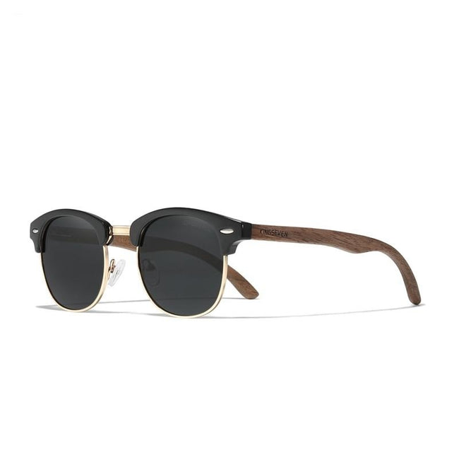 Handmade Walnut Wooden Men's Polarized Sunglasses-Sunglasses-Golonzo