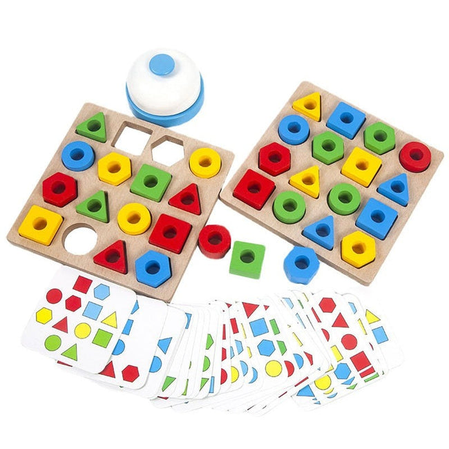 Kids Geometric Shape Color Matching Puzzle-Puzzles-Golonzo