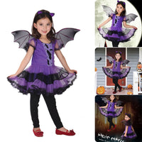 Kids Girls Violet Fancy Costume for Halloween-Costumes-Golonzo