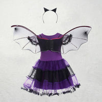 Kids Girls Violet Fancy Costume for Halloween-Costumes-Golonzo