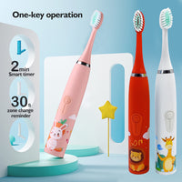 Kids Electric Toothbrush With 5 Brush Heads-Toothbrushes-Golonzo