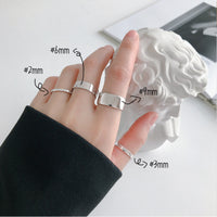Hot Fashion Glossy Simple Minimalist Ring-Rings-Golonzo