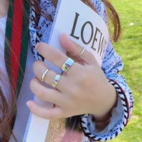 Hot Fashion Glossy Simple Minimalist Ring-Rings-Golonzo