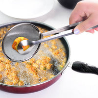 Multifunction Stainless Oil Strainer Clip - For Fry Food-Cookware Accessories-Golonzo