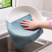 Kitchen Anti grease Wiping Rags Efficient Super Absorbent Microfiber Cleaning Cloth Home Washing Dish-Kitchen Slicers-Golonzo