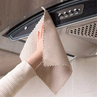 Kitchen Anti grease Wiping Rags Efficient Super Absorbent Microfiber Cleaning Cloth Home Washing Dish-Kitchen Slicers-Golonzo