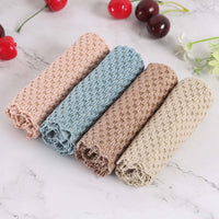 Kitchen Anti grease Wiping Rags Efficient Super Absorbent Microfiber Cleaning Cloth Home Washing Dish-Kitchen Slicers-Golonzo