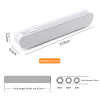 Food Wrap Dispenser - Kitchen Foil Cling Film Wrap Cutting Holder-Food Wrap Dispensers-Golonzo