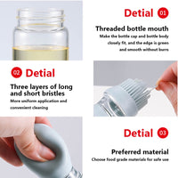 Kitchen Silicone Oil Bottle with Brush-Kitchen Appliance Accessories-Golonzo