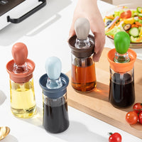 Kitchen Silicone Oil Bottle with Brush-Kitchen Appliance Accessories-Golonzo
