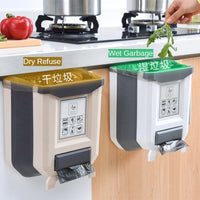 Kitchen Wall-mounted Folding Trash Can-Trash Cans & Wastebaskets-Golonzo