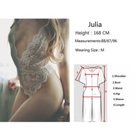 Women Sexy Lace Transparent Bodysuit-Jumpsuits & Rompers-Golonzo