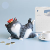 Piggy Bank Distressed Cat Limited Edition Orange Cat Version-Penguin Version-Piggy Banks & Money Jars-Golonzo