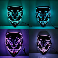 LED Halloween Mask Luminous Glow In The Dark-Masks-Golonzo