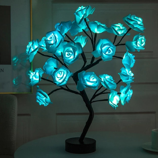 Shining Crystal Rose - LED Lamp-Artificial flower-Golonzo