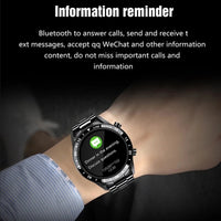 Full Circle Touch Screen Steel Band Luxury Bluetooth Smart Watch-Watches-Golonzo