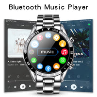 Full Circle Touch Screen Steel Band Luxury Bluetooth Smart Watch-Watches-Golonzo
