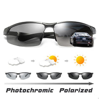 Photochromic Polarized Chameleon Sunglasses - Male Change Color Sunglasses-Sunglasses-Golonzo
