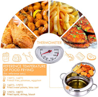 Japanese Deep Fryers Pot with Thermometer-Deep Fryers-Golonzo