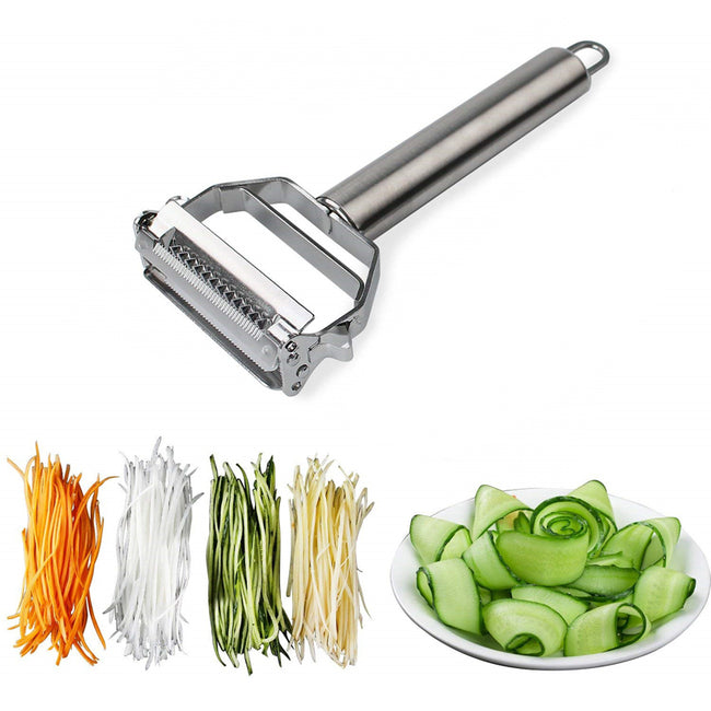 Multifunctional Stainless Steel Julienne Vegetable Fruit Peeler-Food Peelers & Corers-Golonzo