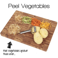 Multifunctional Stainless Steel Julienne Vegetable Fruit Peeler-Food Peelers & Corers-Golonzo