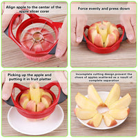Stainless Steel Apple Slicer 12-Blade Extra Large Ultra-Sharp-Kitchen Slicers-Golonzo