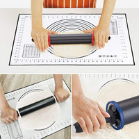 Stainless Steel Rolling Pin with Thickness Rings-Rolling Pins-Golonzo