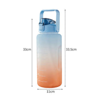 Full Color Large Capacity Water Bottle Straw Cup-Water Bottles-Golonzo