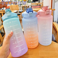 Full Color Large Capacity Water Bottle Straw Cup-Water Bottles-Golonzo